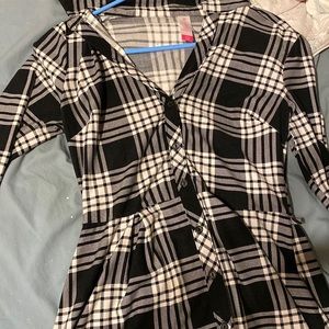 Black and white dress